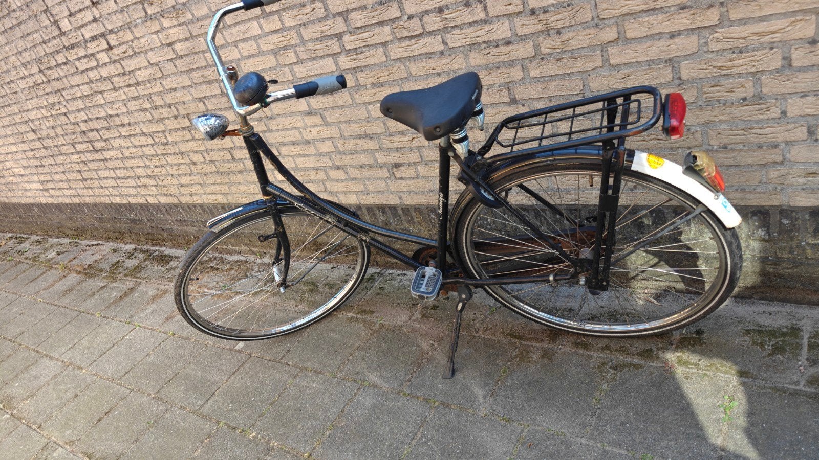 Degelijke zwarte fiets met terugtraprem, Fietsen en Brommers, Terugtraprem, 47 tot 50 cm, Ophalen, Overige merken