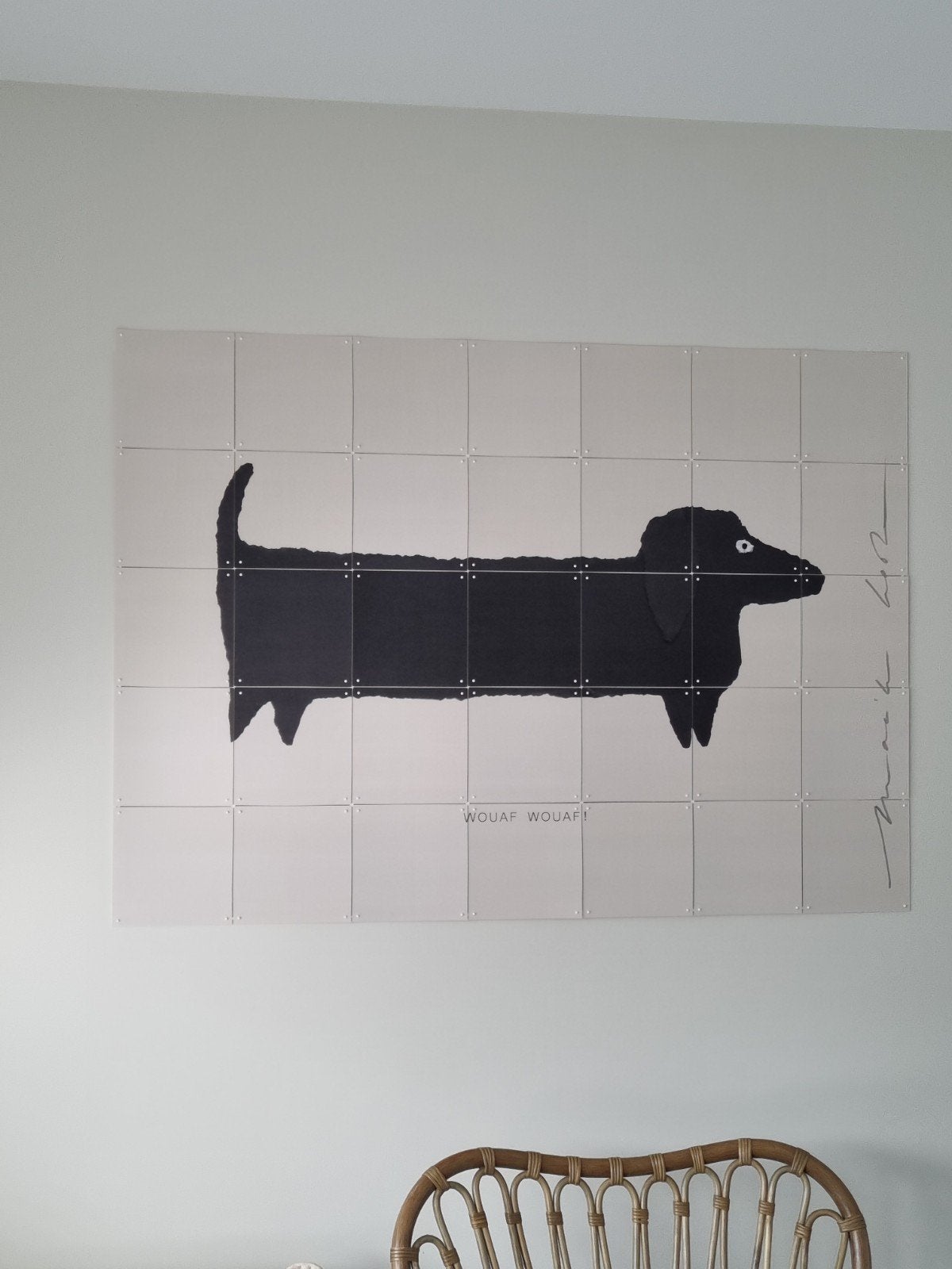 zgan Ixxi Le chien wanddecoratie te koop 1.40x1.00, Ophalen of Verzenden, Zo goed als nieuw, 140 cm, 100 cm