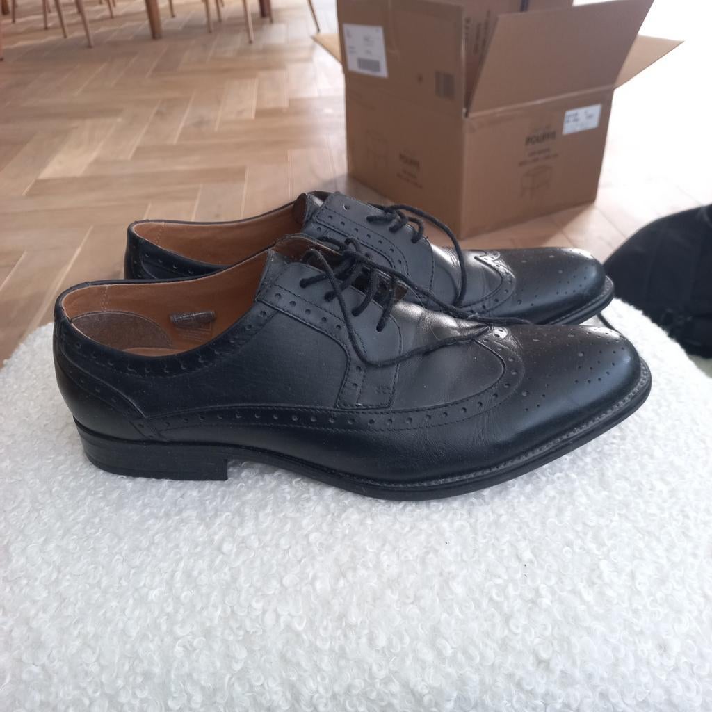 Nette zwarte leren veterschoen, Kleding | Heren, Schoenen, Zwart, Pier One, Ophalen of Verzenden, Gedragen