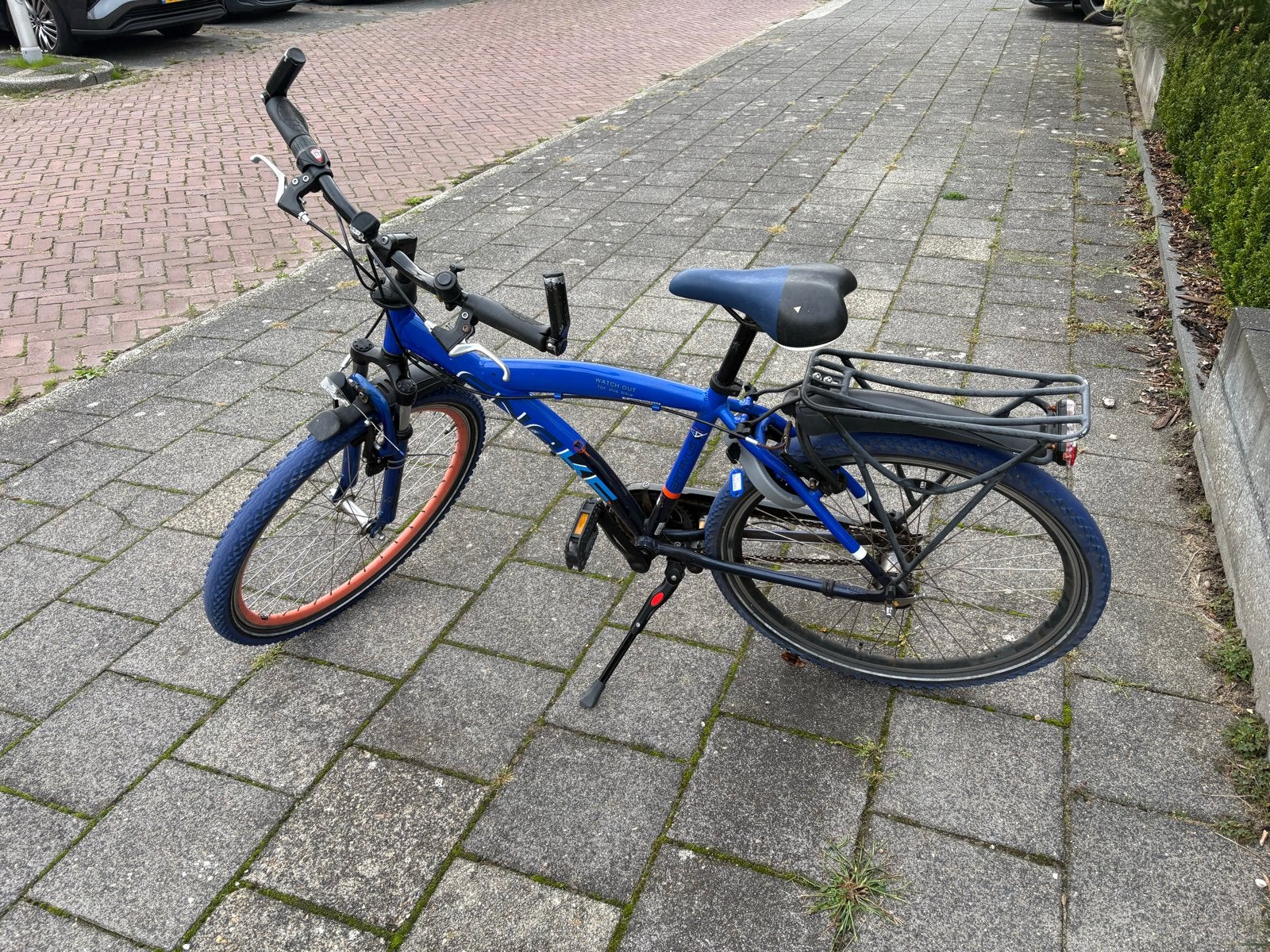 Batavus jongensfiets - 26inch Blauw met bagagedrager, Ophalen, Gebruikt, Velgrem, Versnellingen