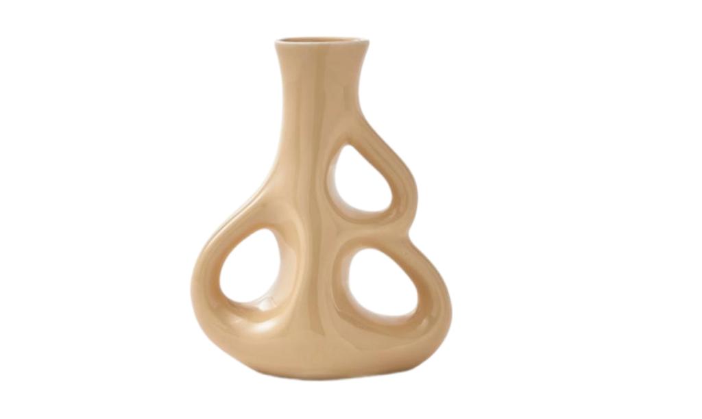POLSPOTTEN Vaas  Three Ears Beige S | Van €50, nu, Overige kleuren, Nieuw, Ophalen of Verzenden, POLSPOTTEN
