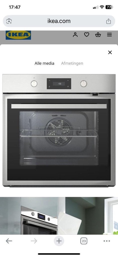 Elektrische combi oven, Witgoed en Apparatuur, Ophalen, Inbouw, 55 tot 60 cm, 45 tot 60 cm
