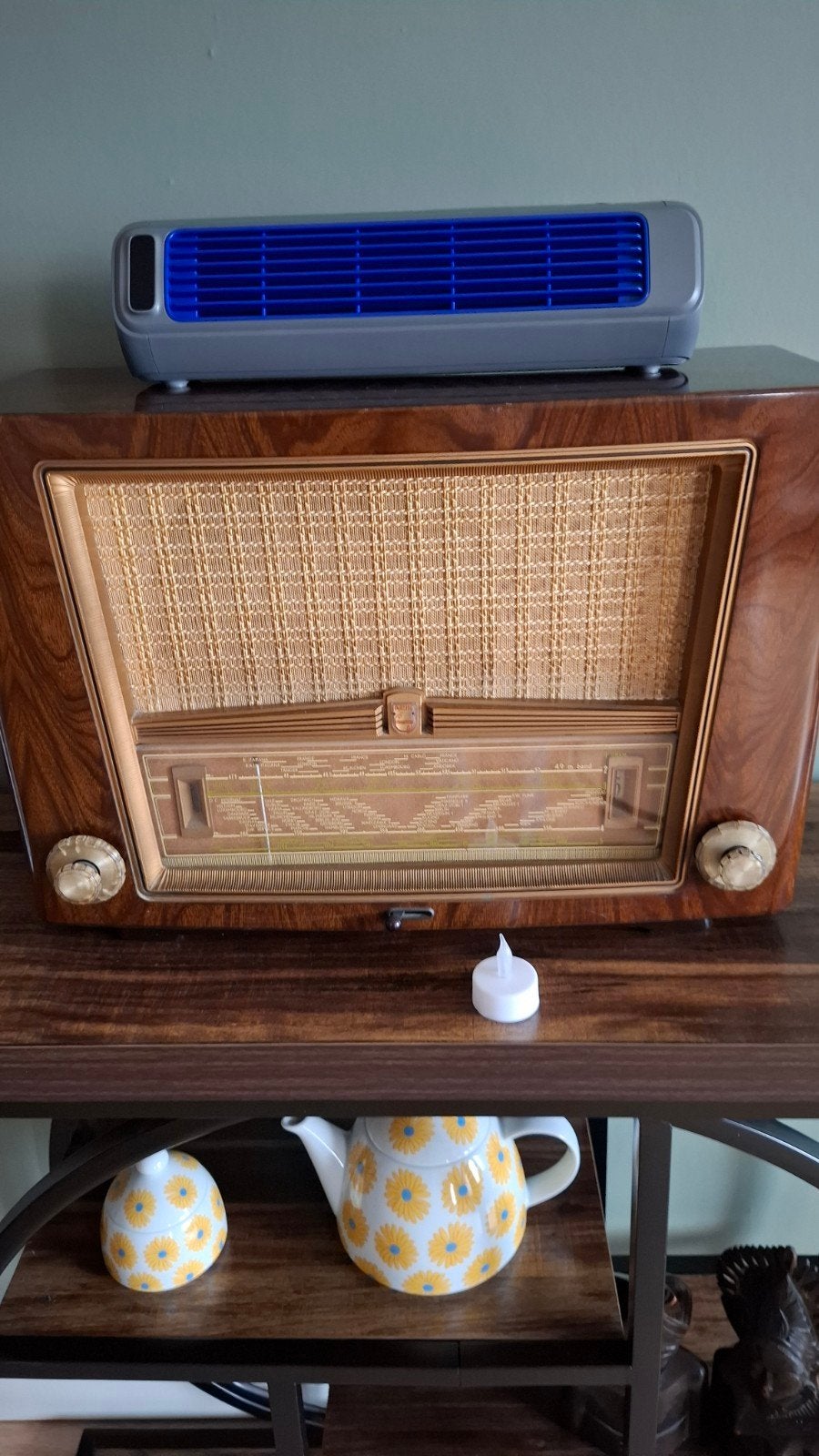Philips BX480A10 buizenradio - werkt nog!, Ophalen, Gebruikt, Radio