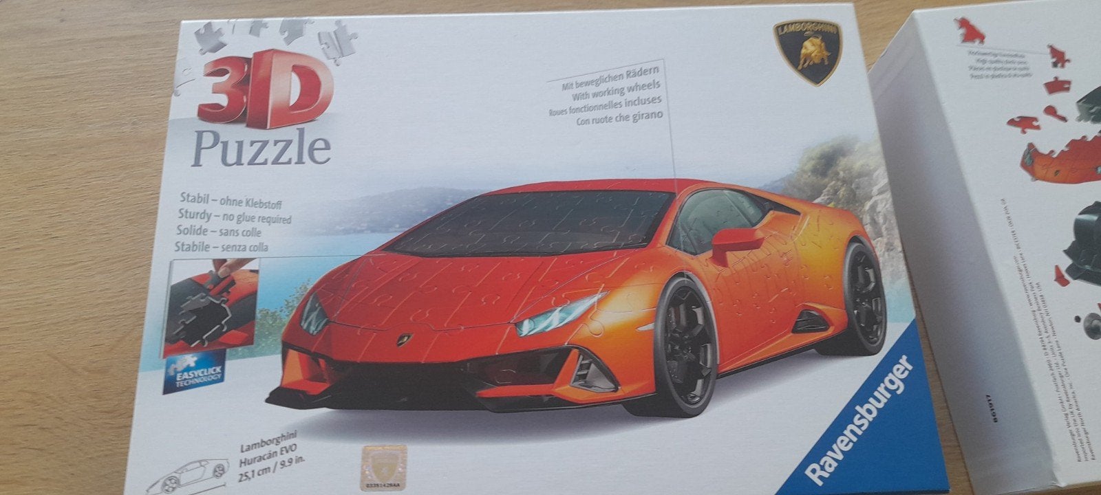 Ravensburger 3D puzzel Lamborghini Huracán EVO, Ophalen, Zo goed als nieuw, Overige merken