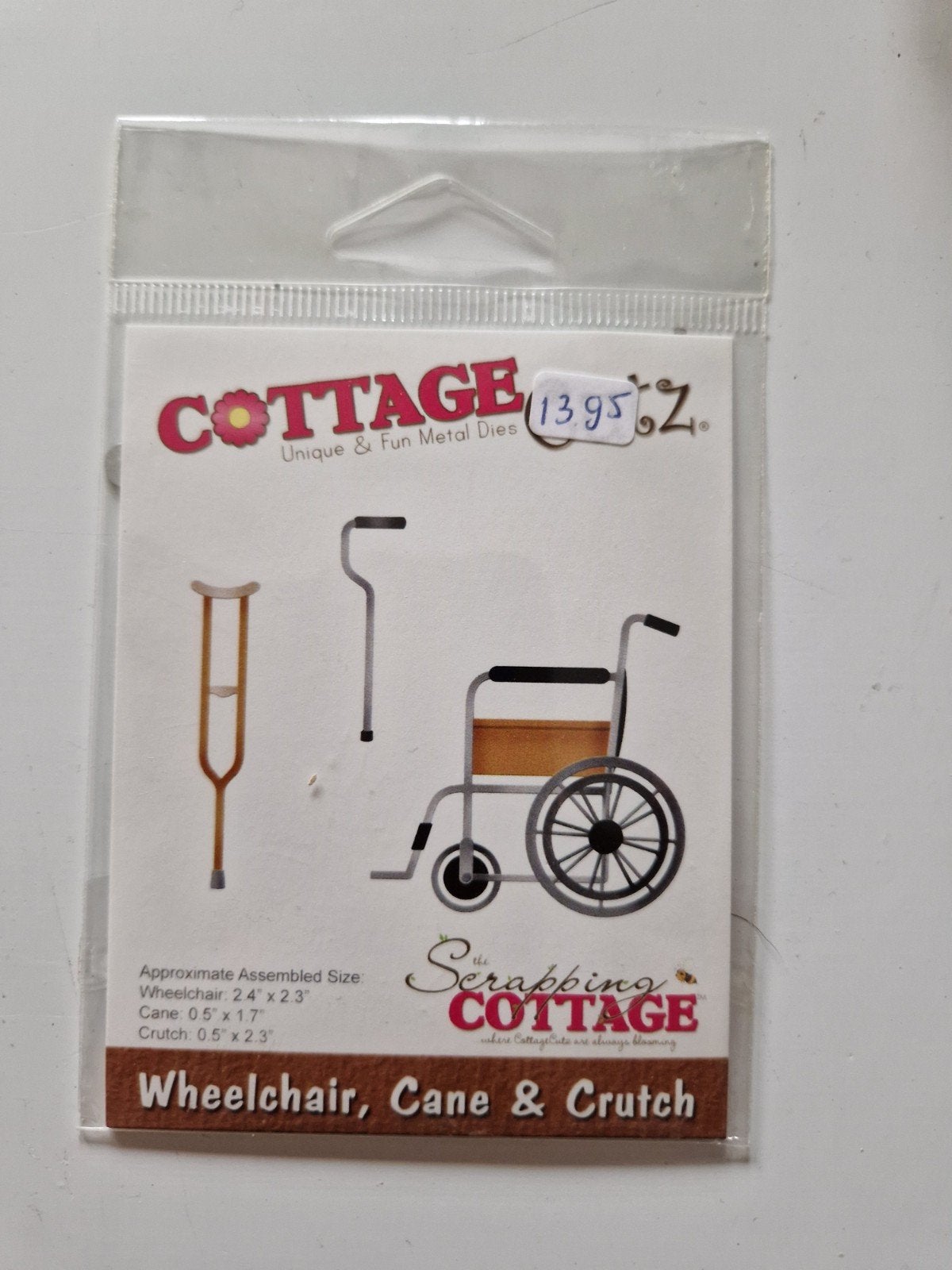 Cottage Scrapping Metal Dies: Rolstoel, Stok & Kruk, Zilver, Overige thema's, Nieuw, Overige merken