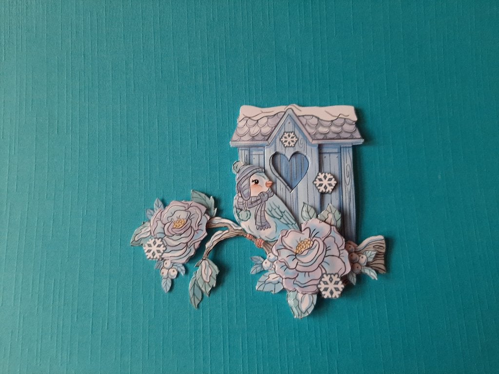 ky222 KERST / vogel / huisje, Verzenden, Nieuw, Kerst, Overige typen