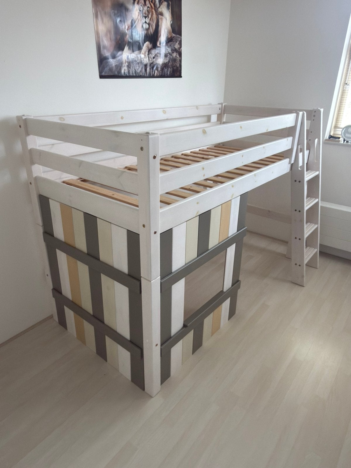 Halfhoogslaper Infanskids 90×200cm, Ophalen of Verzenden, Gebruikt, Halfhoogslaper