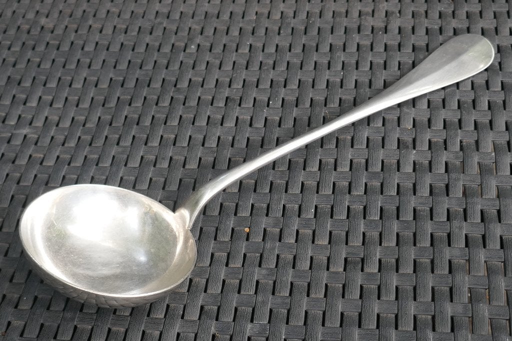 Grote zware antieke soep lepel, Verzenden