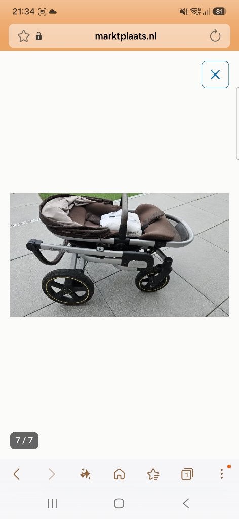 Kinderwagen, Gebruikt, Verstelbare duwstang, Maxi-Cosi, Ophalen