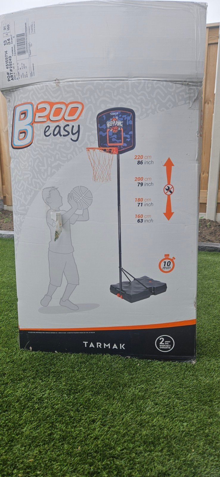 Tarmak B200 Easy Basketbalring, Ophalen of Verzenden