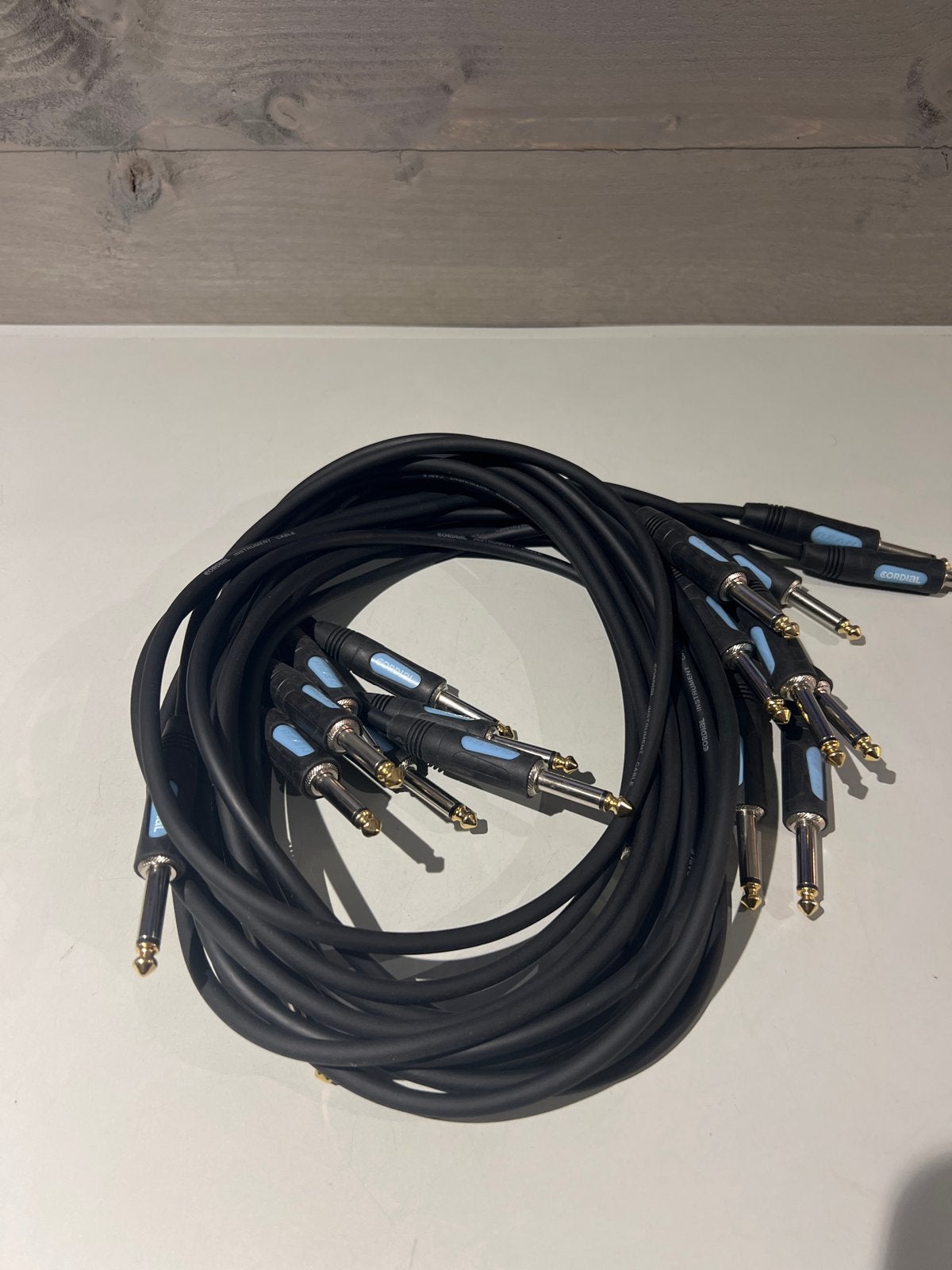 Set van 10 Proel Jack-Jack kabels - 1’5meter, N, N, Ophalen of Verzenden, Zo goed als nieuw