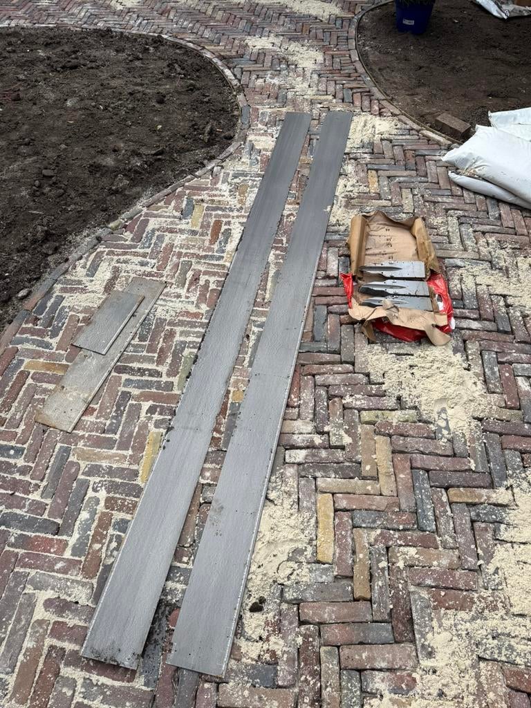 Cortenstaal flex 16,5cm 7m, Tuin en Terras, Zand, Ophalen, Zo goed als nieuw