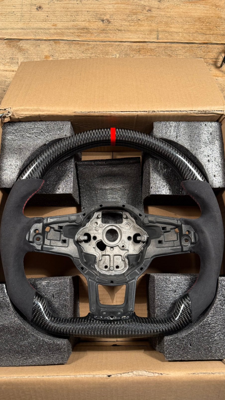 Carbon fiber/Alcantara stuur nieuw! Golf Gti, Ophalen of Verzenden, Nieuw