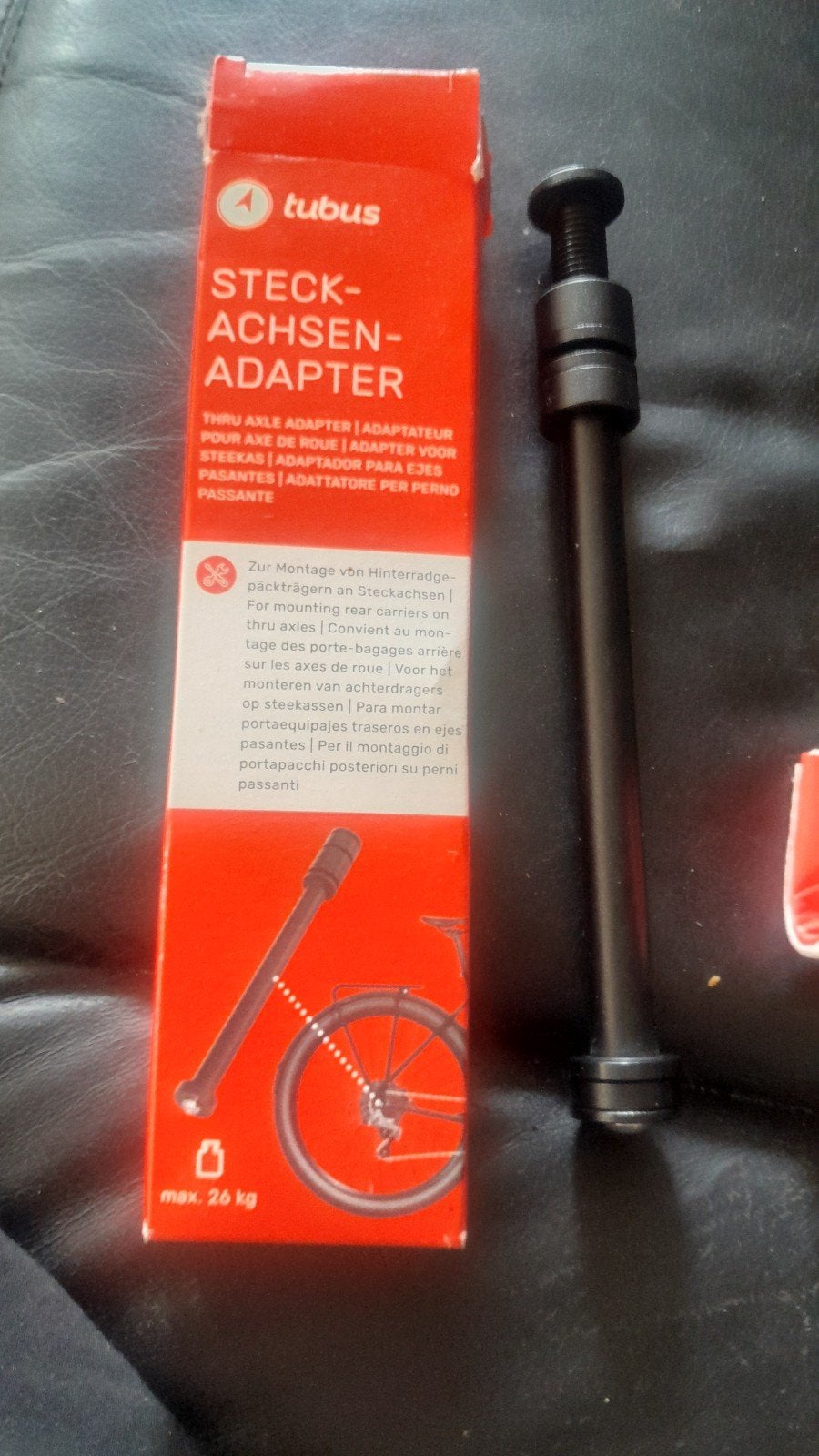 Tubus steekas adapter achterdrager disc 142mm 1.5mm draad, Fietsen en Brommers, Ophalen of Verzenden, Nieuw, Tubus