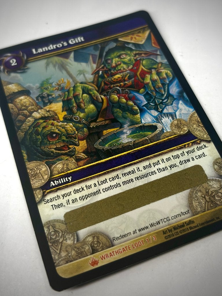 World of Warcraft TCG - Landro's Gift, 1 speler, Nieuw, Ophalen of Verzenden, Role Playing Game (Rpg)