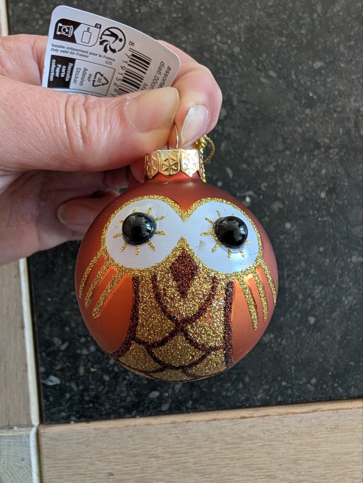 Nieuwe kerstbal uil, Diversen, Ophalen
