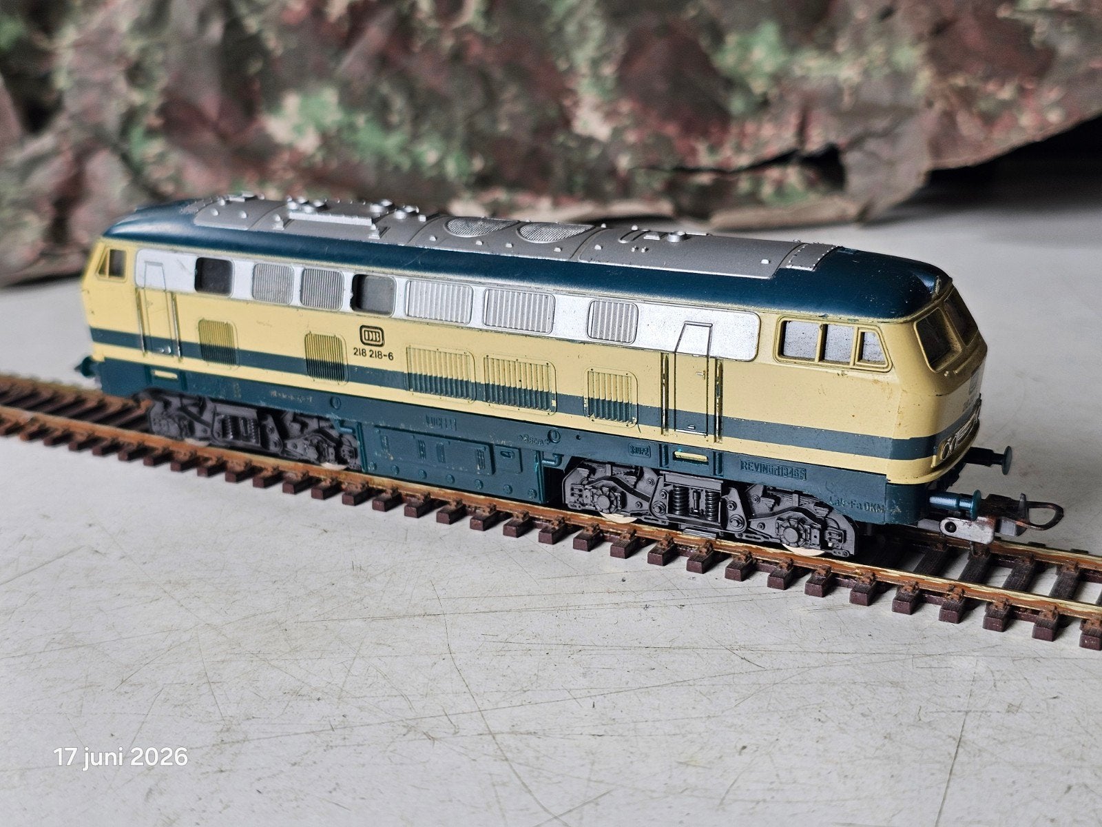 Lima HO V-218 Diesel Locomotief - Modelspoorbaan, Gebruikt, Ophalen of Verzenden, Analoog, Lima