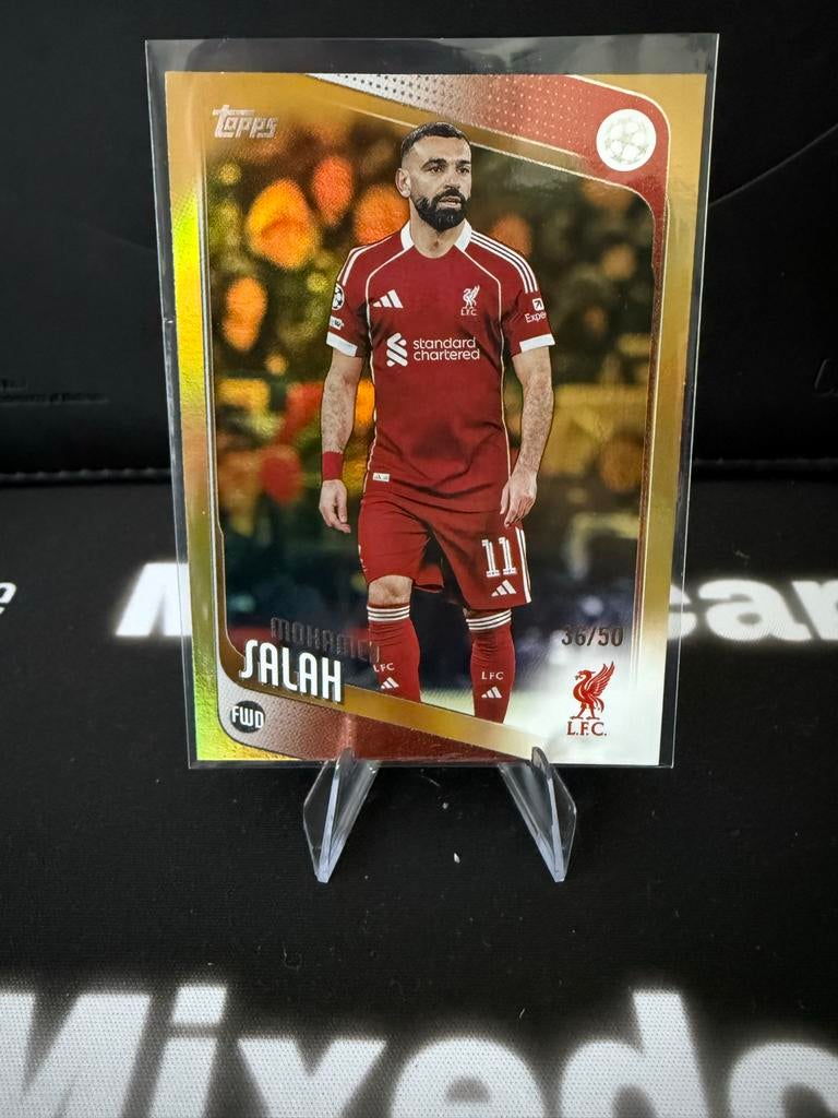 Mohamed Salah Topps 36/50 Liverpool FC, Ophalen of Verzenden, Zo goed als nieuw, Buitenlandse clubs, Spelerskaart