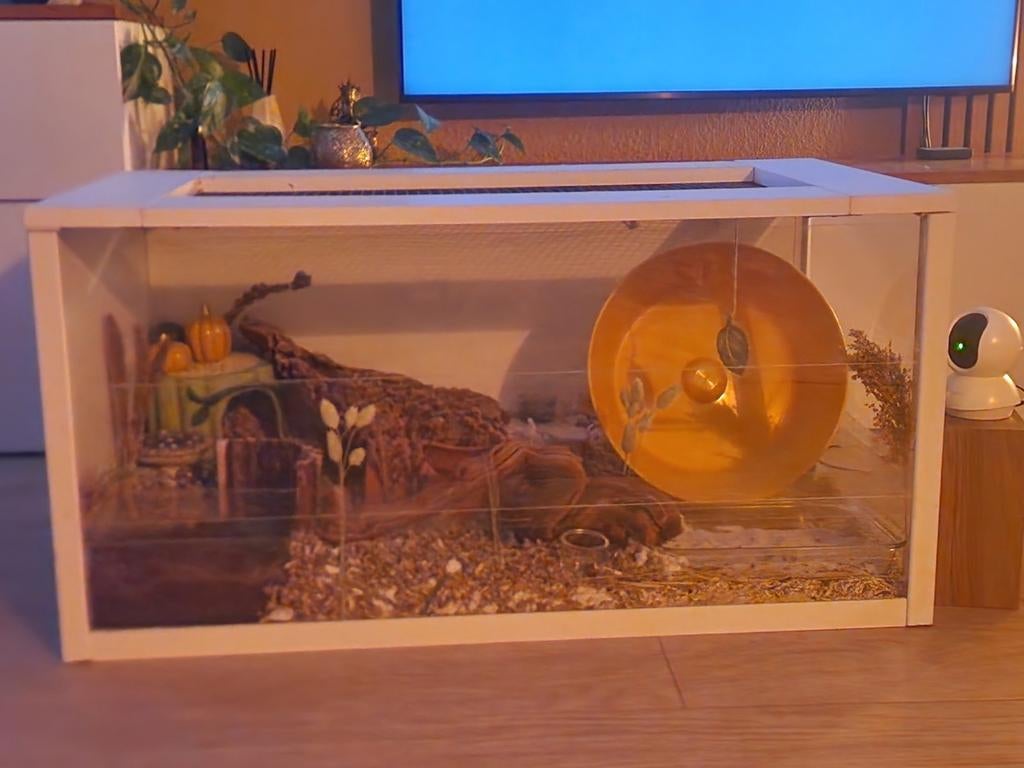 Terrarium/ hamsterkooi 86x47x40, Ophalen, Minder dan 75 cm, Kooi, Minder dan 60 cm