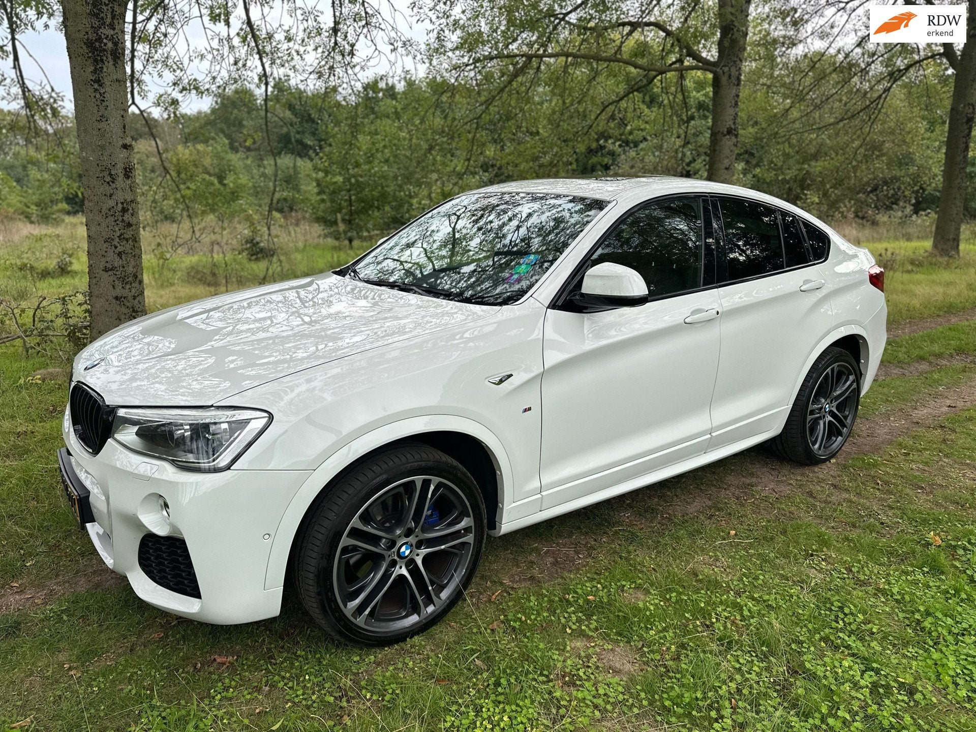 BMW X4 XDrive28i High Executive xLine Edition apk t/m 28-01-, Gebruikt, Euro 6, 4 cilinders, Leder en Stof