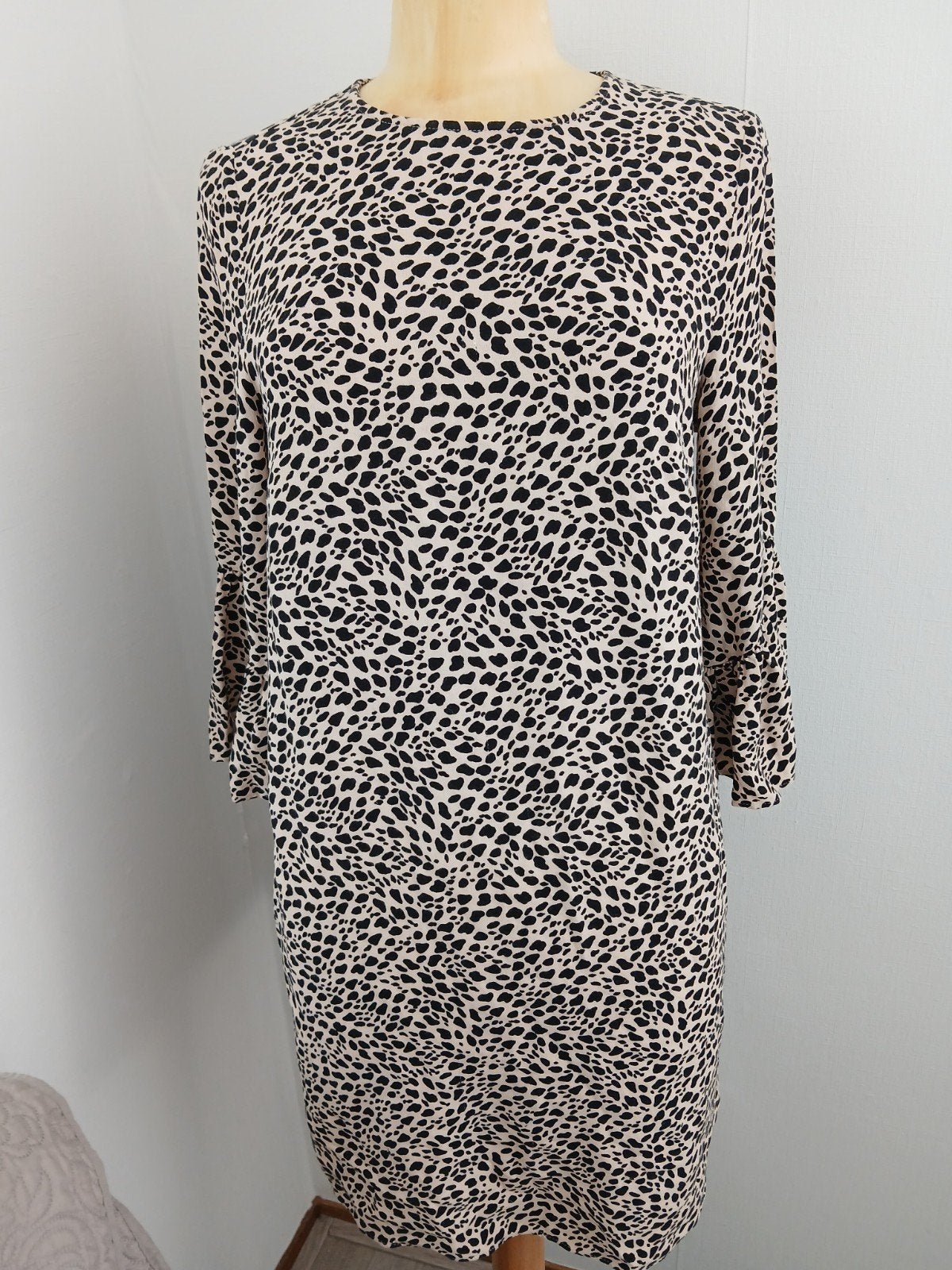 mooi tuniek tijgerprint mt M, Verzenden, Zo goed als nieuw, Maat 38/40 (M), Bruin