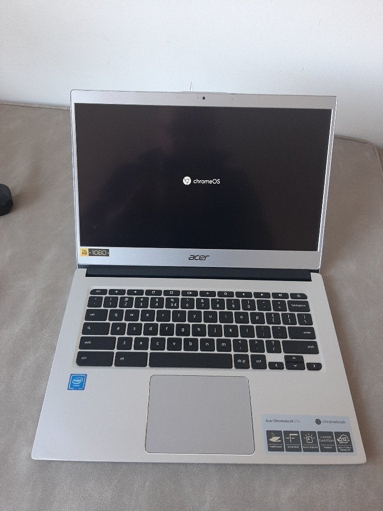 Chromebook laptop Acer touchscreen, 14 inch, 4 GB of minder, Qwerty, Touchscreen