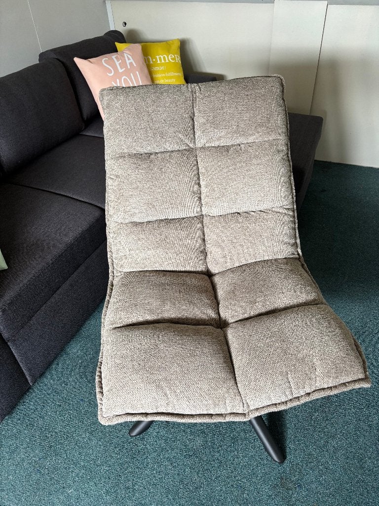Draaifauteuil, Huis en Inrichting, Fauteuils, Ophalen, 75 tot 100 cm, Zo goed als nieuw, Stoere en eigentijdse look. Warme, sfeervolle uitstraling.