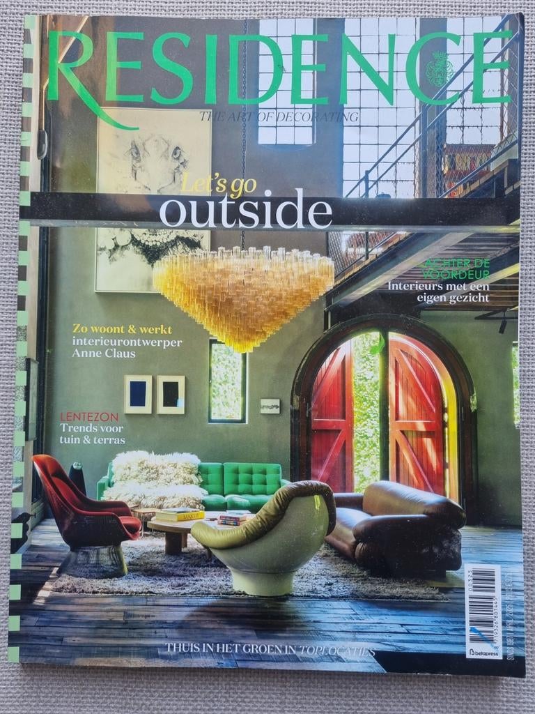 Glossy tijdschrift Residence april 2025, Ophalen of Verzenden, Zo goed als nieuw, Glossy