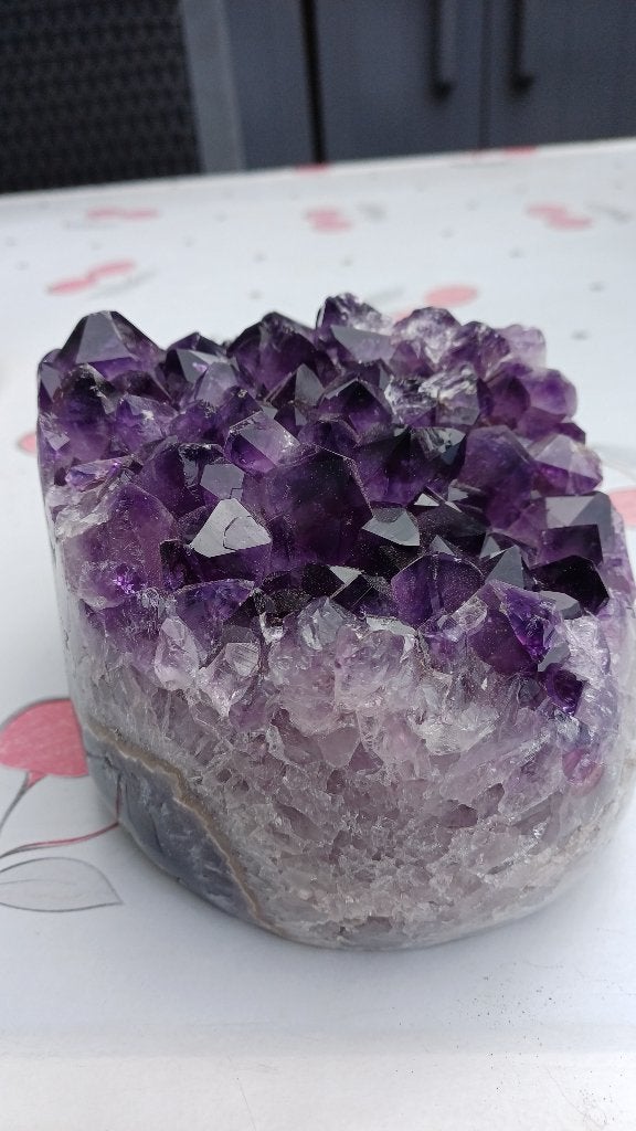 202601 Diep paarse Amethyst. #collectie #verzameling, Ophalen of Verzenden, Mineraal