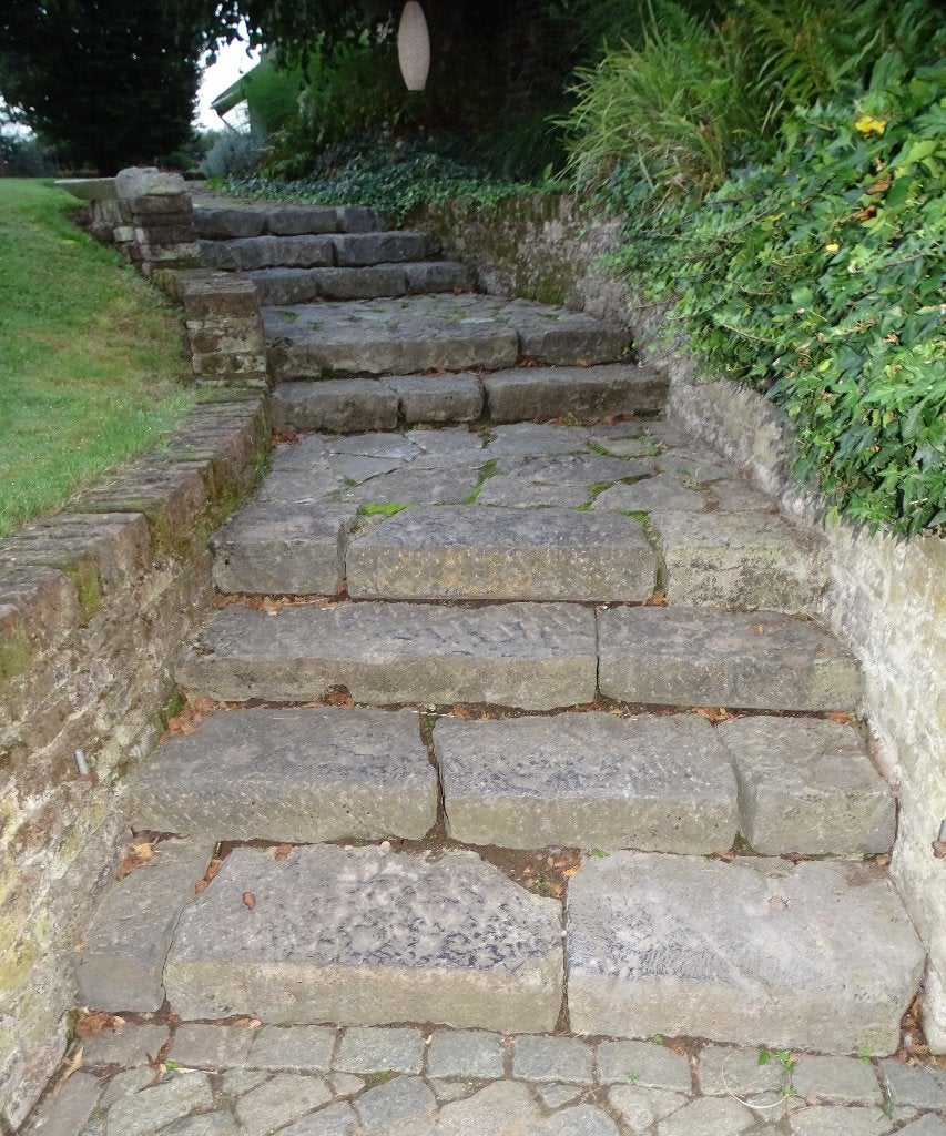 oude stenen trap trede traptreden, Ophalen