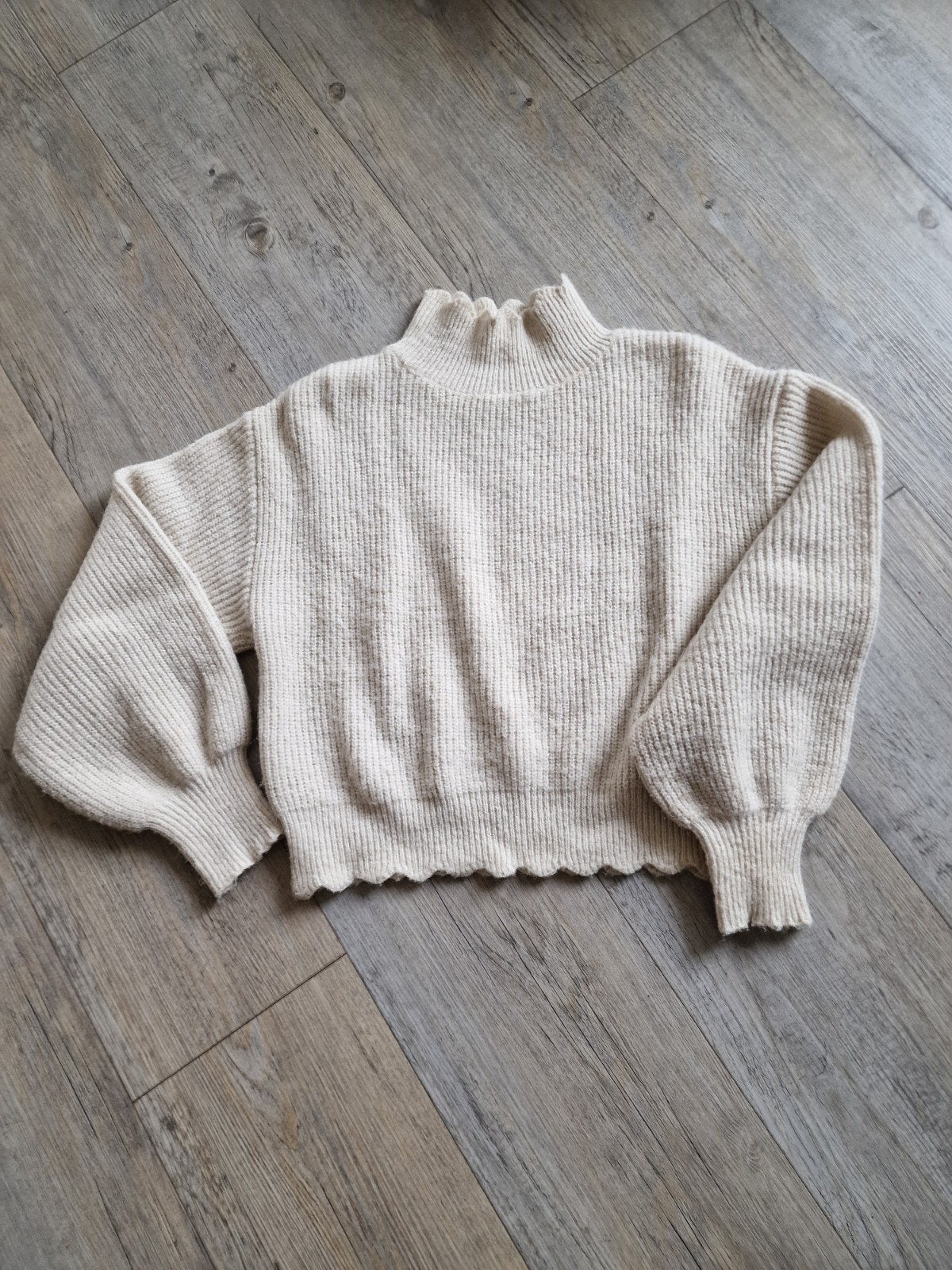 Vintage Dressing Crèmekleurige Gebreide Trui - Maat TU, Maat 38/40 (M), Vintage Dressing, Beige, Ophalen of Verzenden