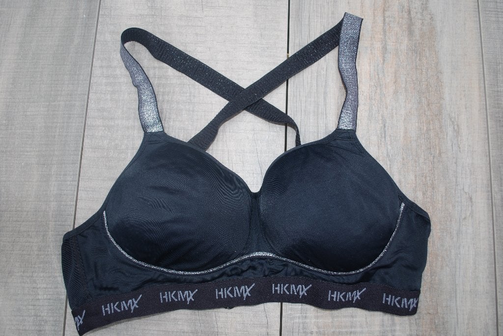 Voorgevormde zwarte Sport-bh van Hunkemöller maat 80B, Hunkemöller, Ophalen of Verzenden, Zwart, BH
