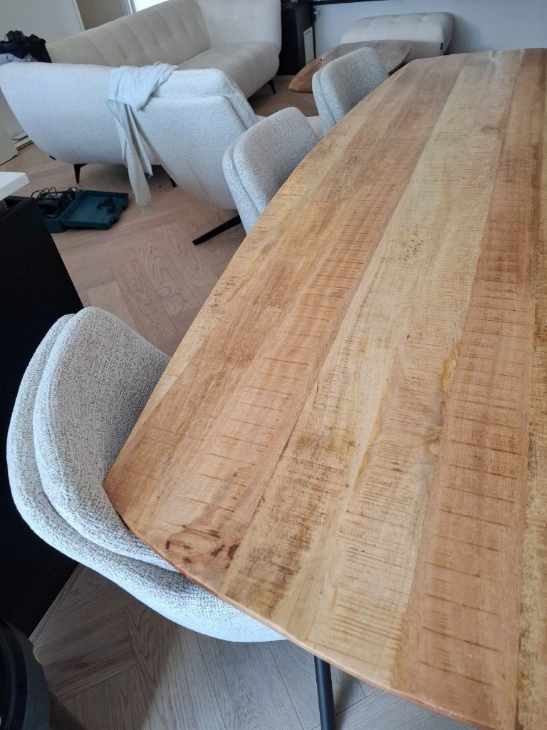 Eettafel, Ophalen, 100 tot 150 cm, Vijf personen of meer, Ovaal