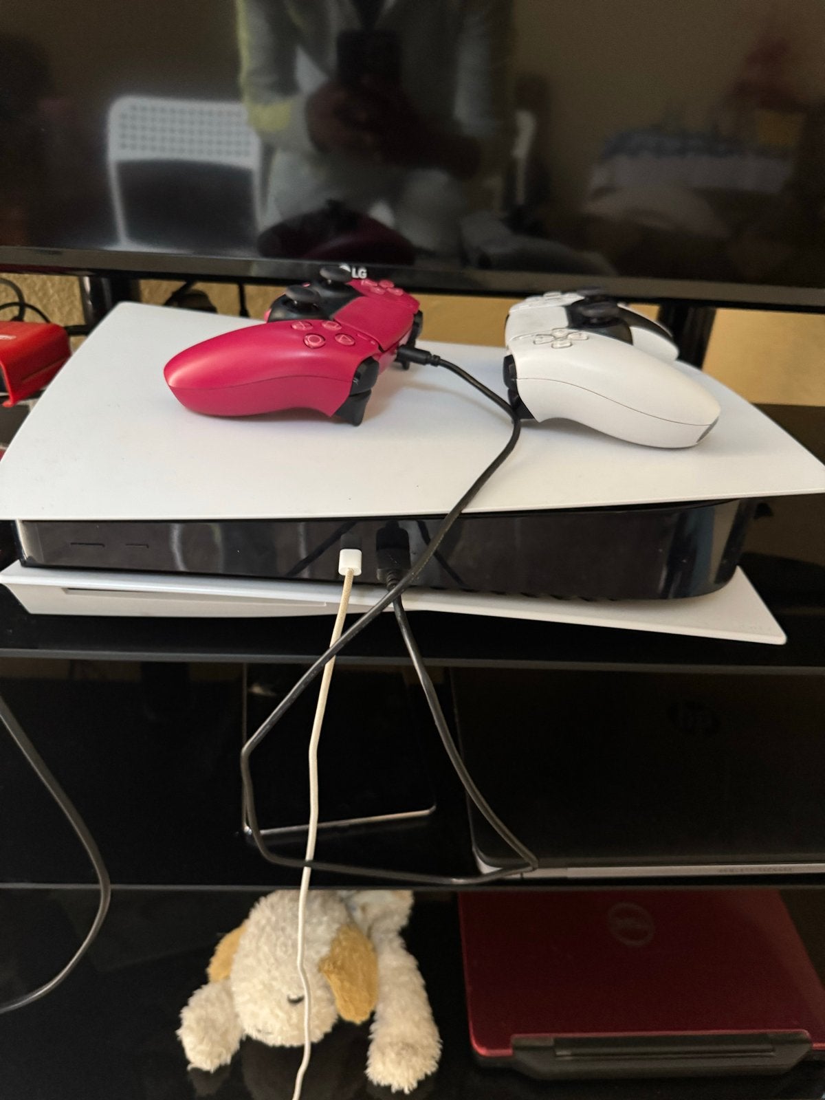 Playstation 5 met twee controllers, Spelcomputers en Games, Ophalen of Verzenden, Zo goed als nieuw, Playstation 5