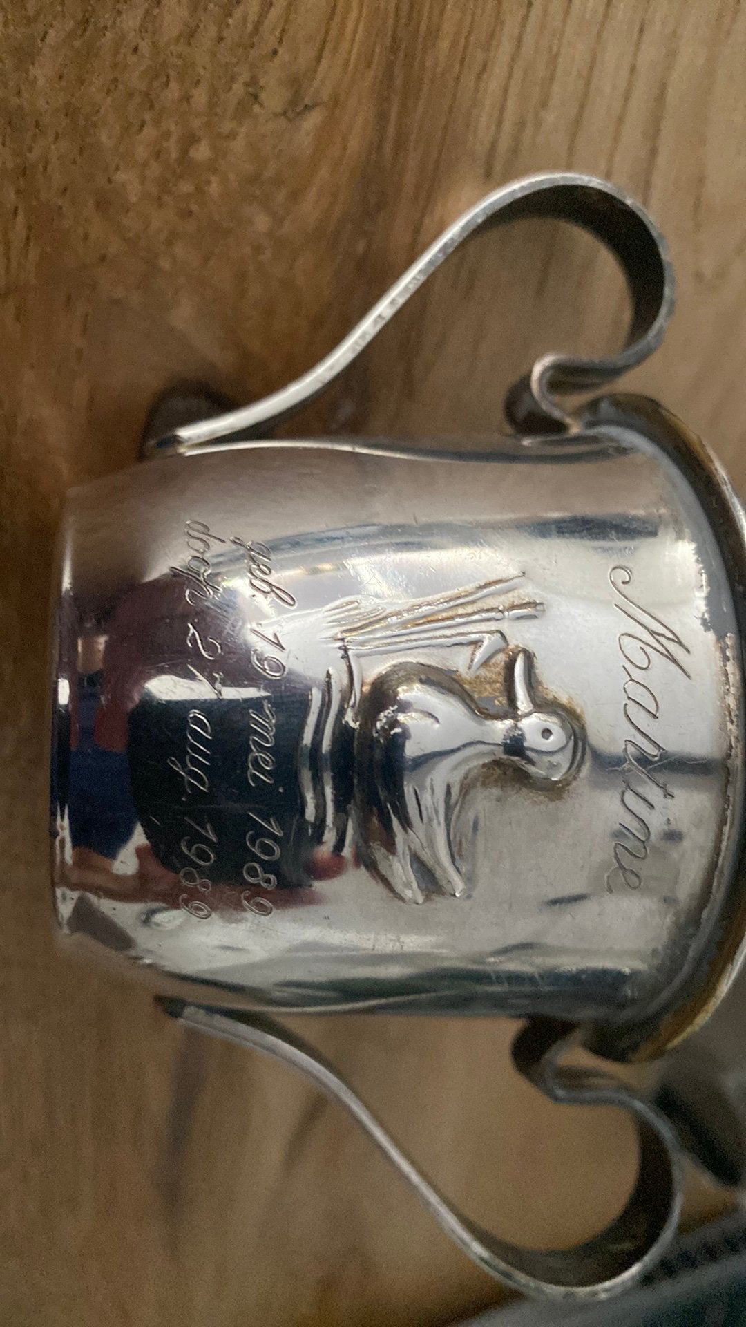 Doopbeker, Antiek en Kunst, Antiek | Goud en Zilver, Ophalen of Verzenden, Zilver