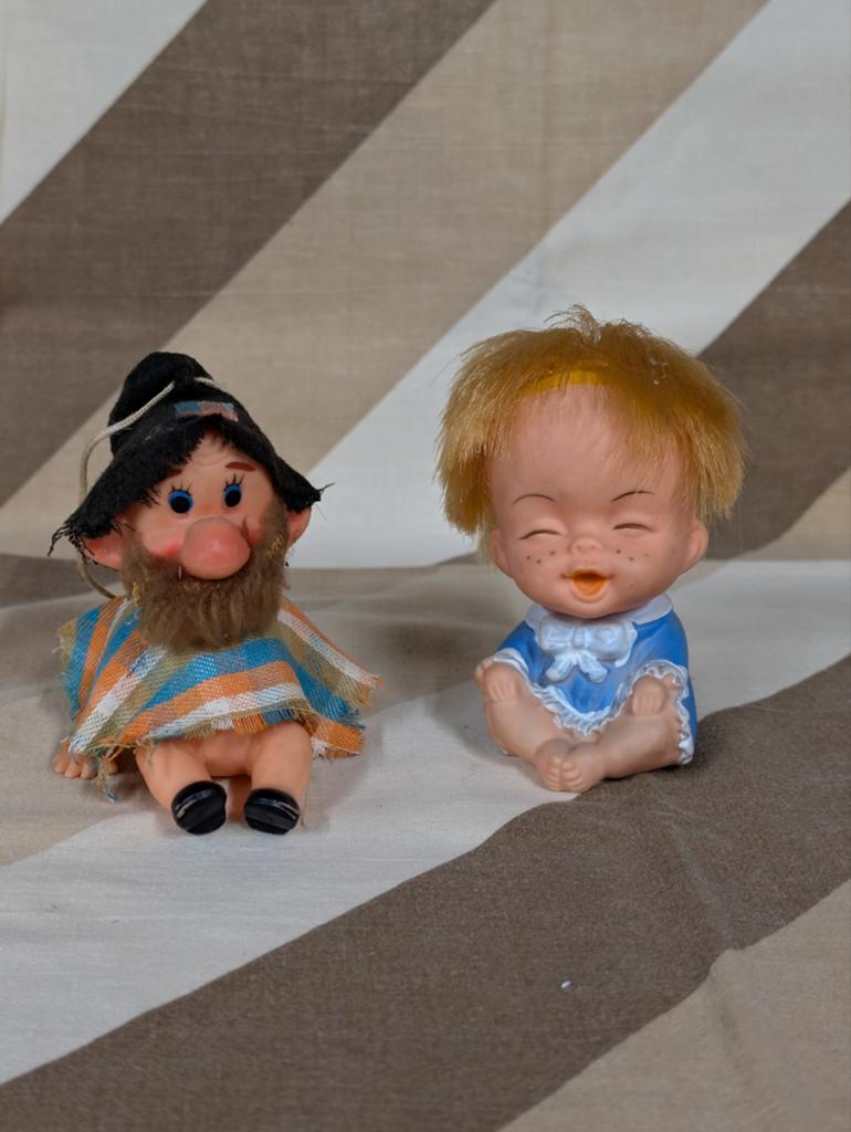 Vintage 60's poppetjes - set van 2, Ophalen of Verzenden, Gebruikt, Overige typen