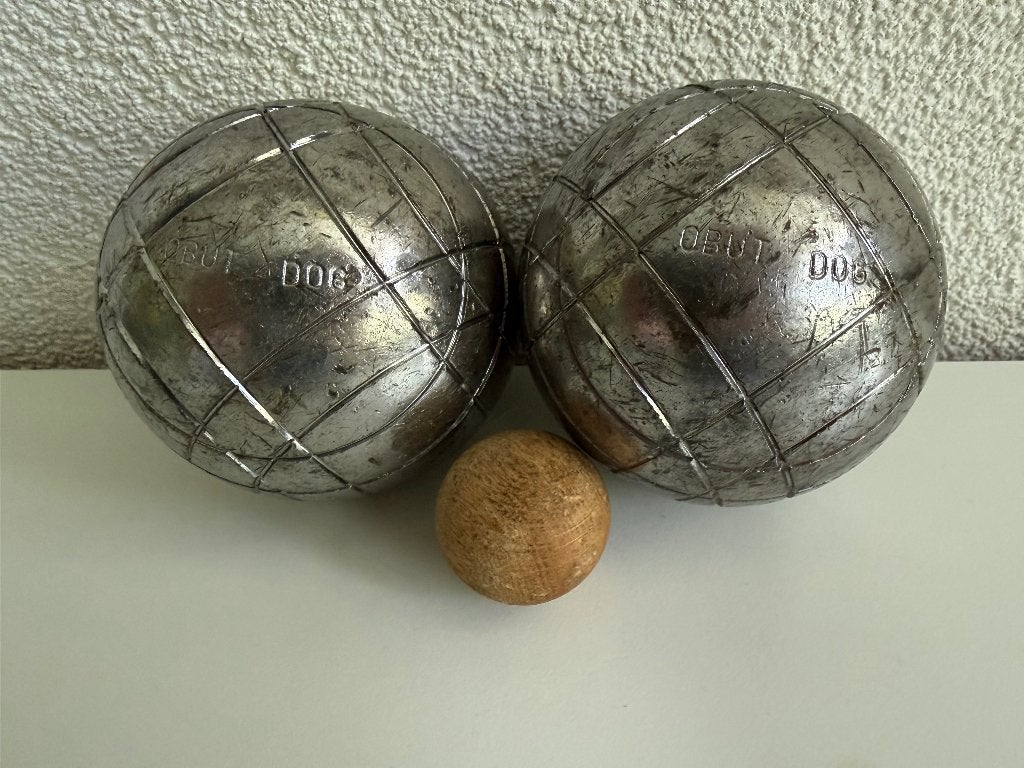 2 Obut DOG jeu de boules / petanque ballen, Ophalen of Verzenden, Gebruikt