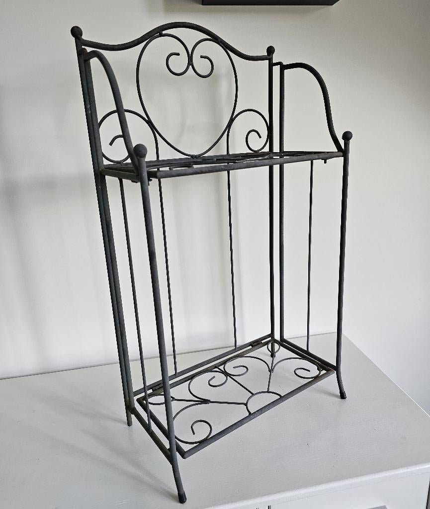LEUK OUD BROCANT METALEN REK, Antiek en Kunst, Ophalen of Verzenden