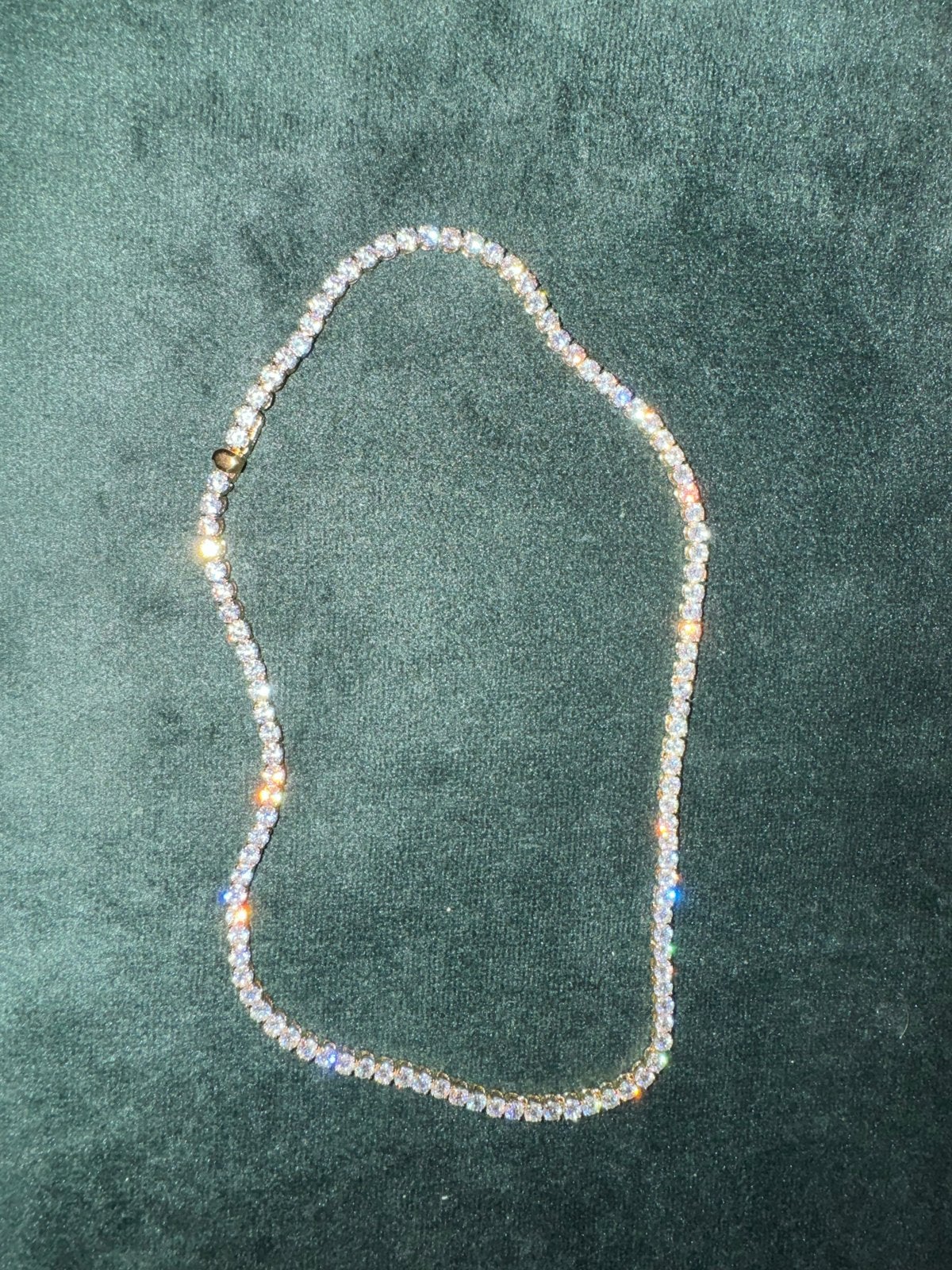 Swarovski Matrix Ketting Goudkleurig met Kristallen, Met kristal, Overige materialen, Nieuw, Ophalen of Verzenden