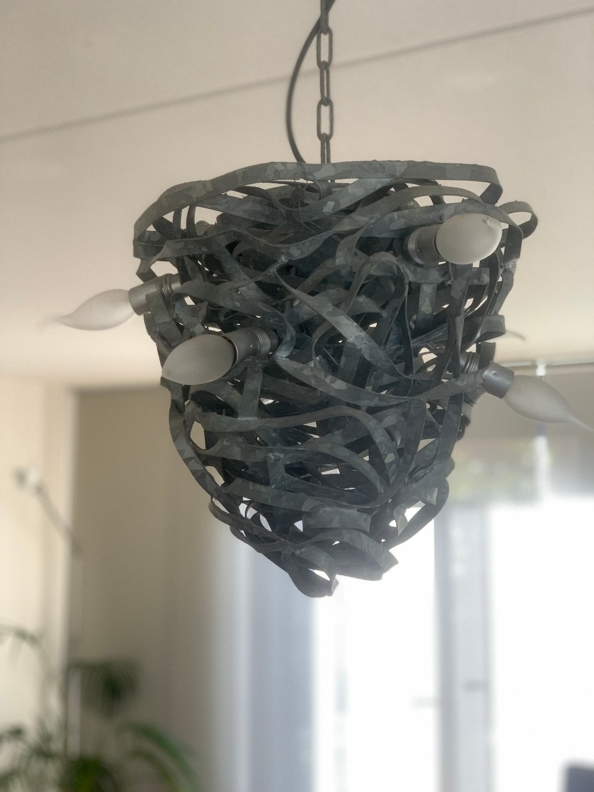 Hanglamp / kroonluchter Brand van Egmond, Ophalen, Gebruikt, Metaal, Industrieel