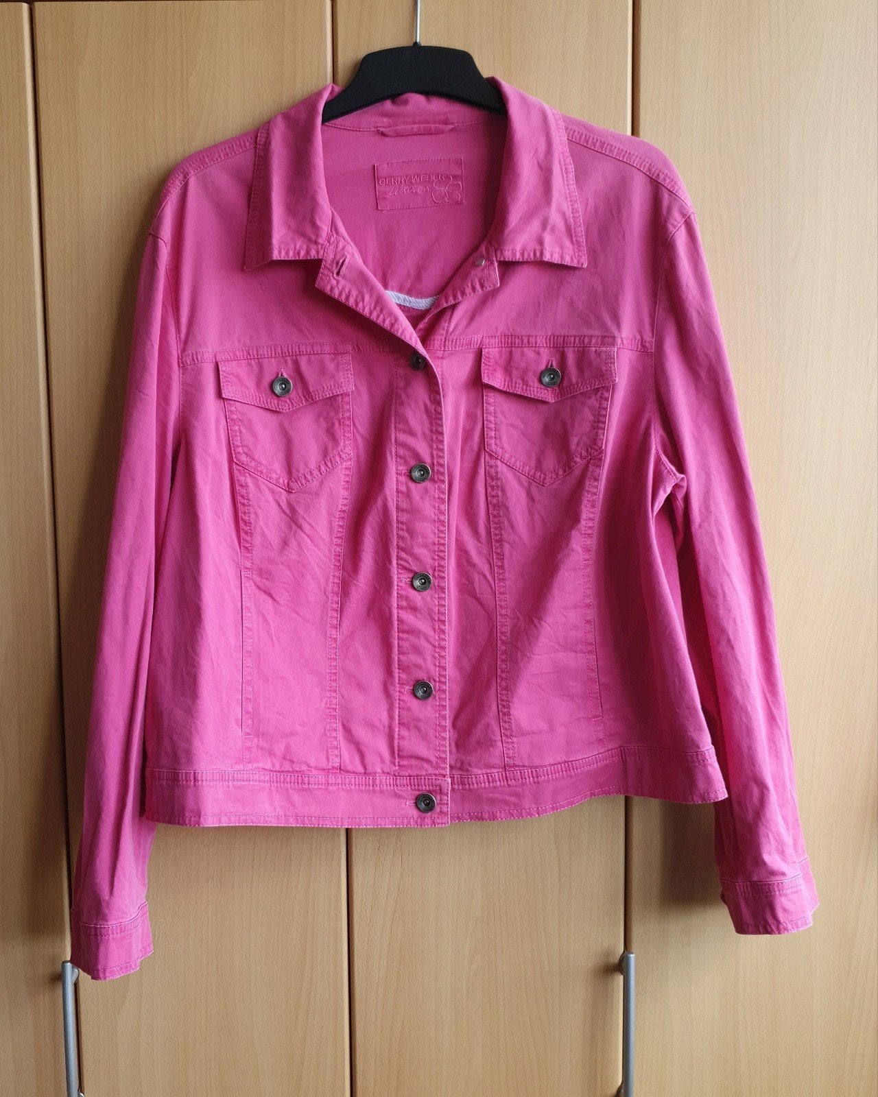 Denim jasje roze met stretch van Gerry Weber, Maat 46/48 (XL) of groter, Ophalen of Verzenden, Gerry Weber, Roze