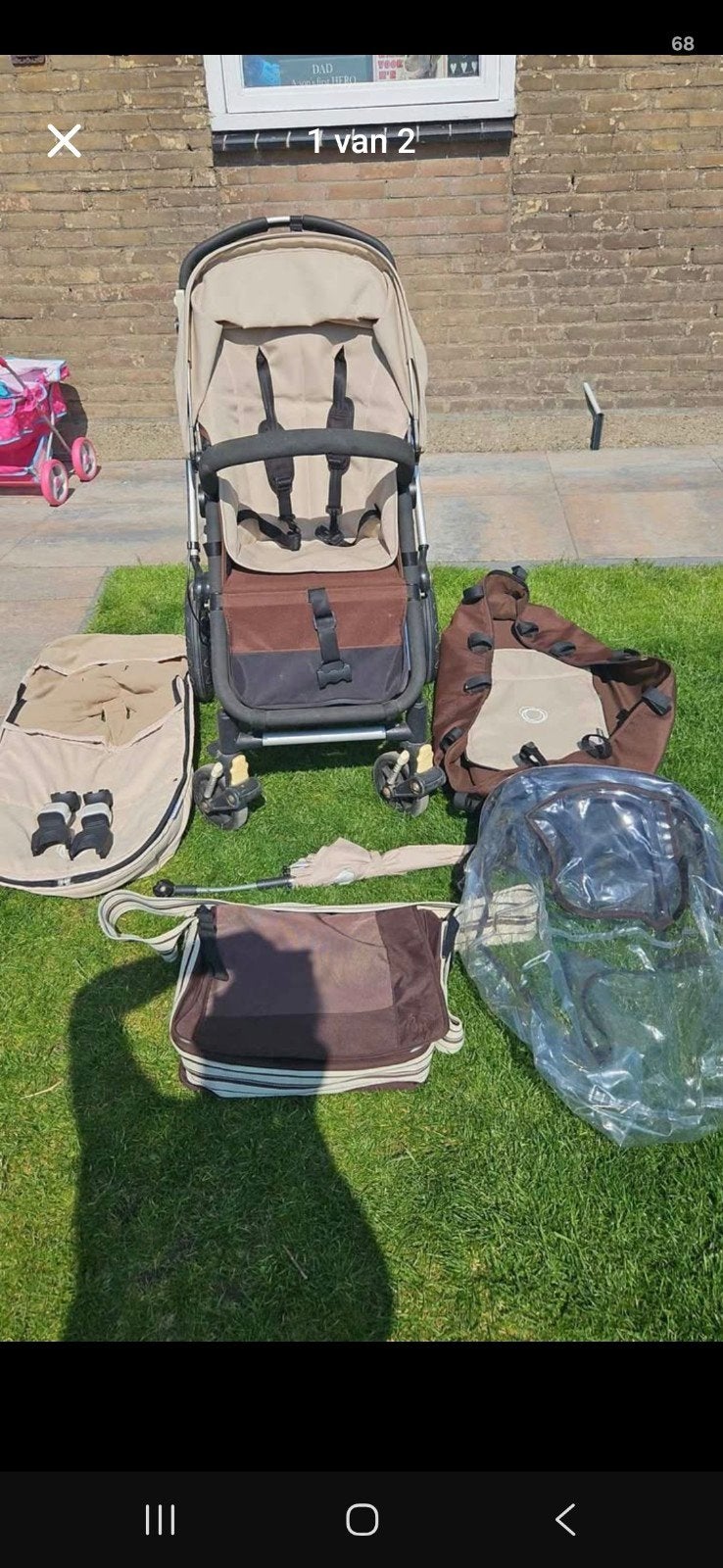 bruine bugaboo cameleon kinderwagen., Ophalen, Gebruikt, Bugaboo, Combiwagen