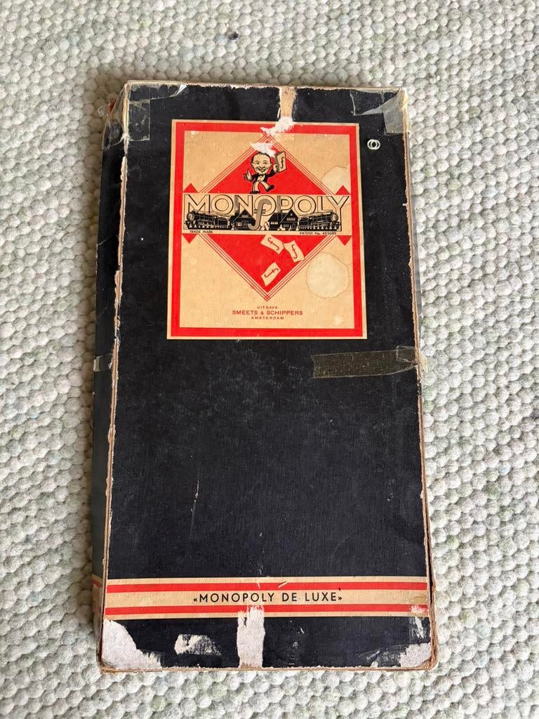 Monopoly De Luxe spel in guldens (vintage), Drie of vier spelers, Ophalen of Verzenden, Gebruikt, Smeets & Schippers