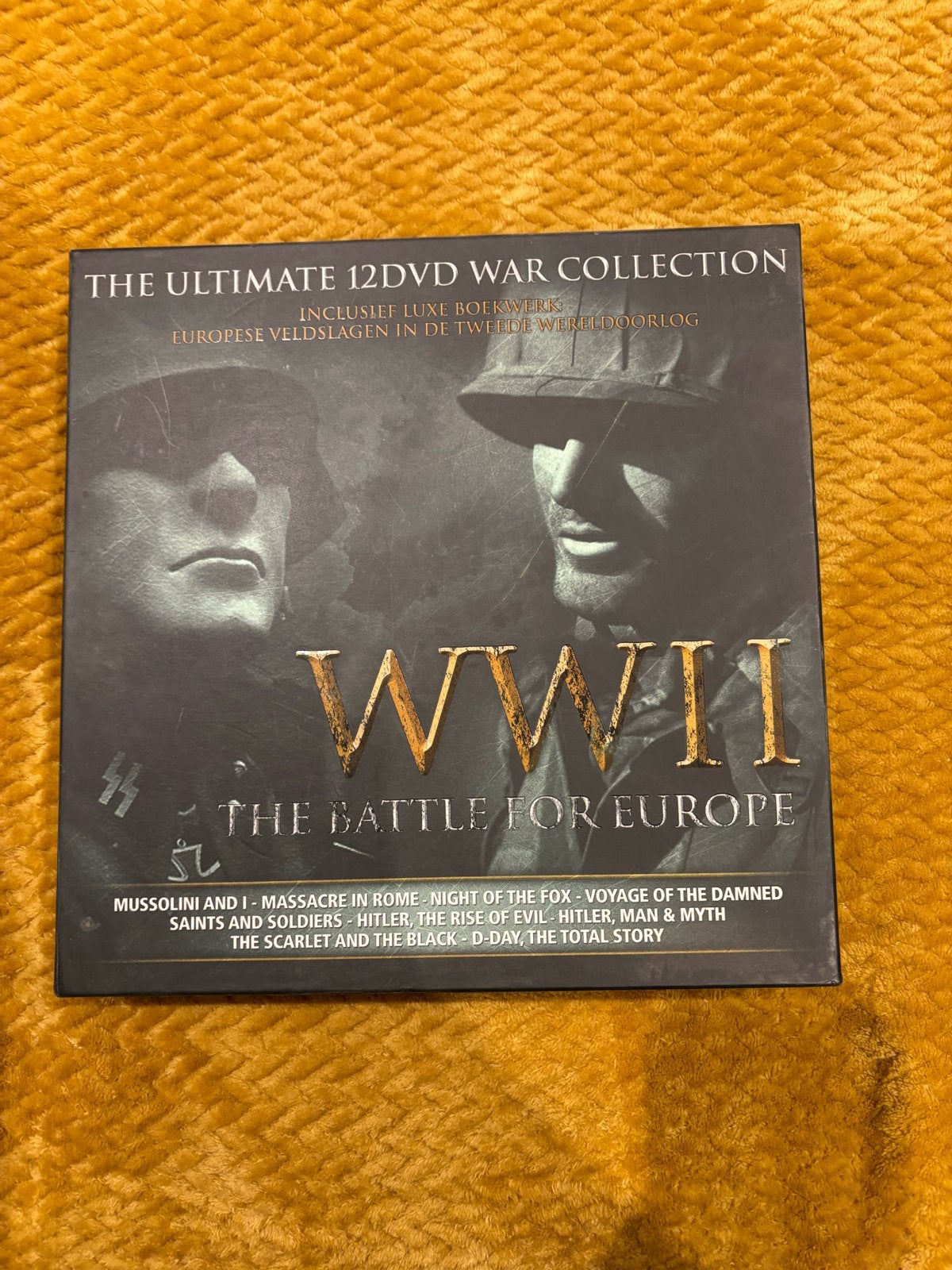 WWII The Battle for Europe 12 DVD War Collection + Boekwerk, Cd's en Dvd's, Ophalen, Engels, Vanaf 16 jaar, Oorlog of Misdaad