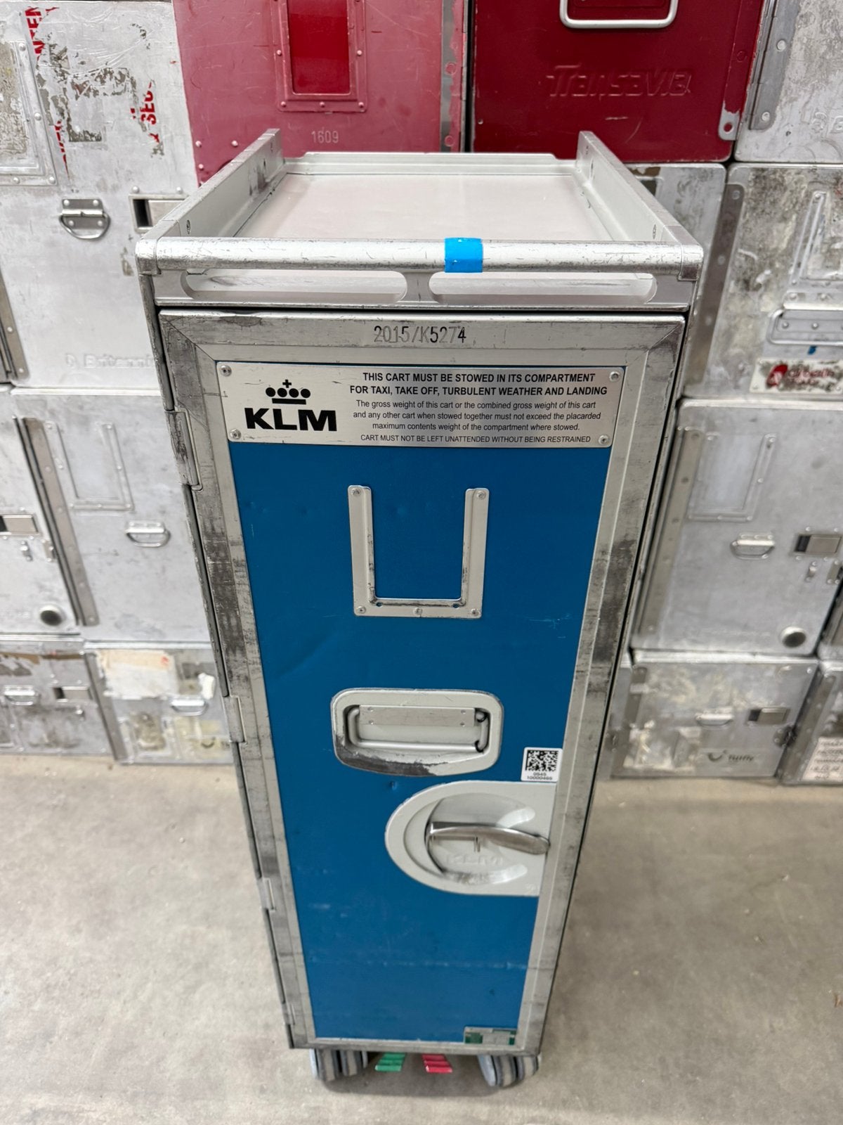 KLM vliegtuig trolley airline cart vliegtuigtrolly galley, Ophalen, Gebruikt, Schaalmodel