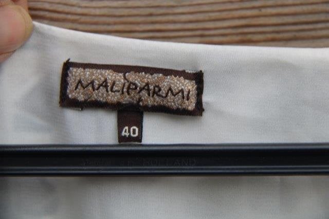Jurk creme/ bruin Maliparmi mt 40 (IT) (EU34) Vaste prijs, Kleding | Dames, Overige kleuren, Ophalen of Verzenden, Zo goed als nieuw