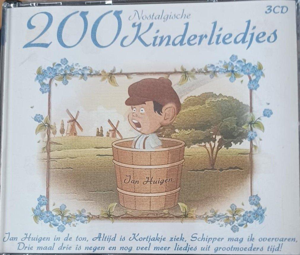 3 - Cd's 200 Nostalgische Kinderliedjes, 6 tot 9 jaar, Boxset, Ophalen of Verzenden, Zo goed als nieuw