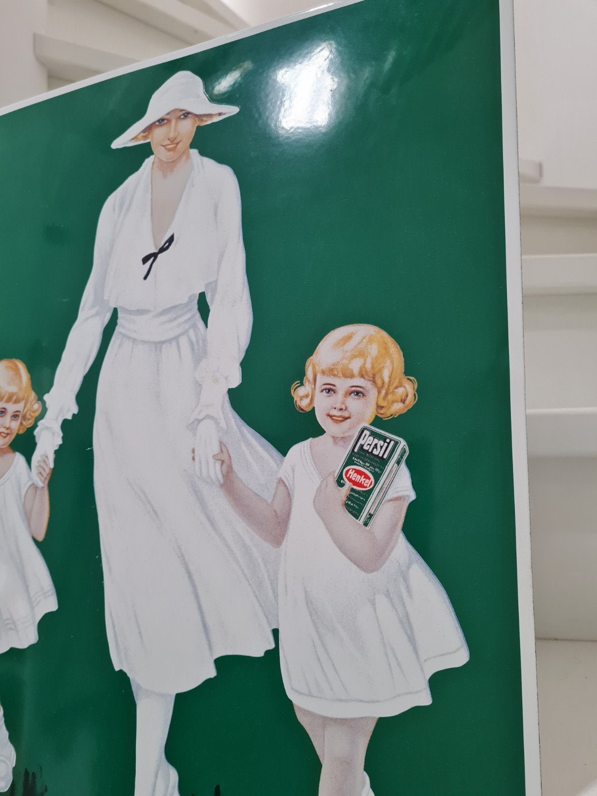 persil emaille bord jaren  80, Ophalen of Verzenden, Reclamebord