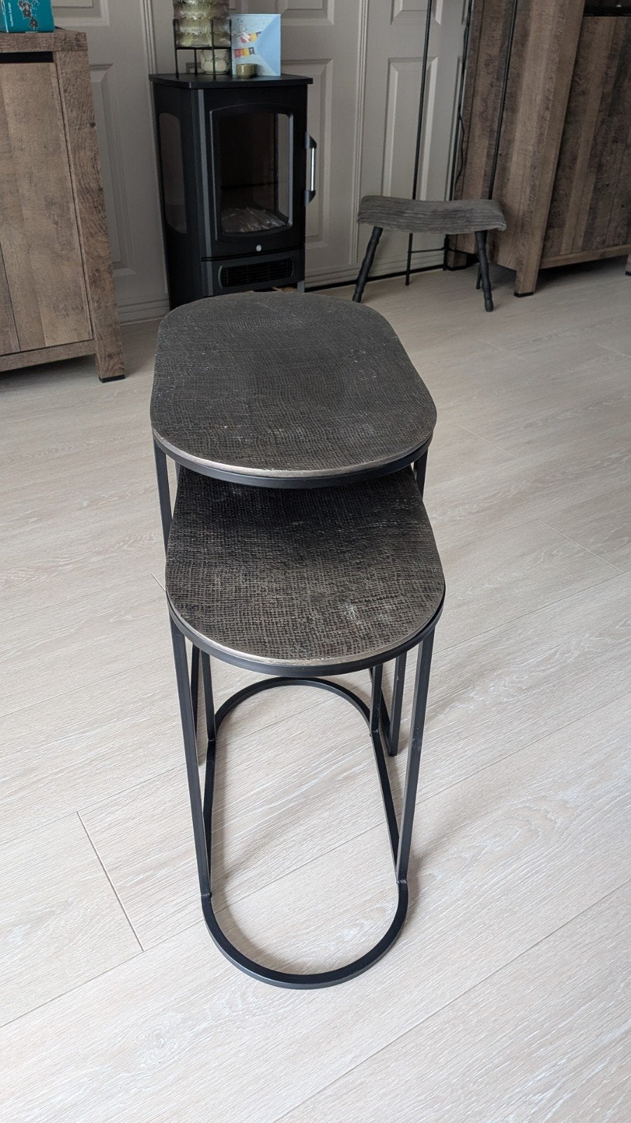 Leuke bijzettafels van Profijt Meubelen, Huis en Inrichting, Tafels | Bijzettafels, 45 tot 60 cm, Gebruikt, Metaal of Aluminium