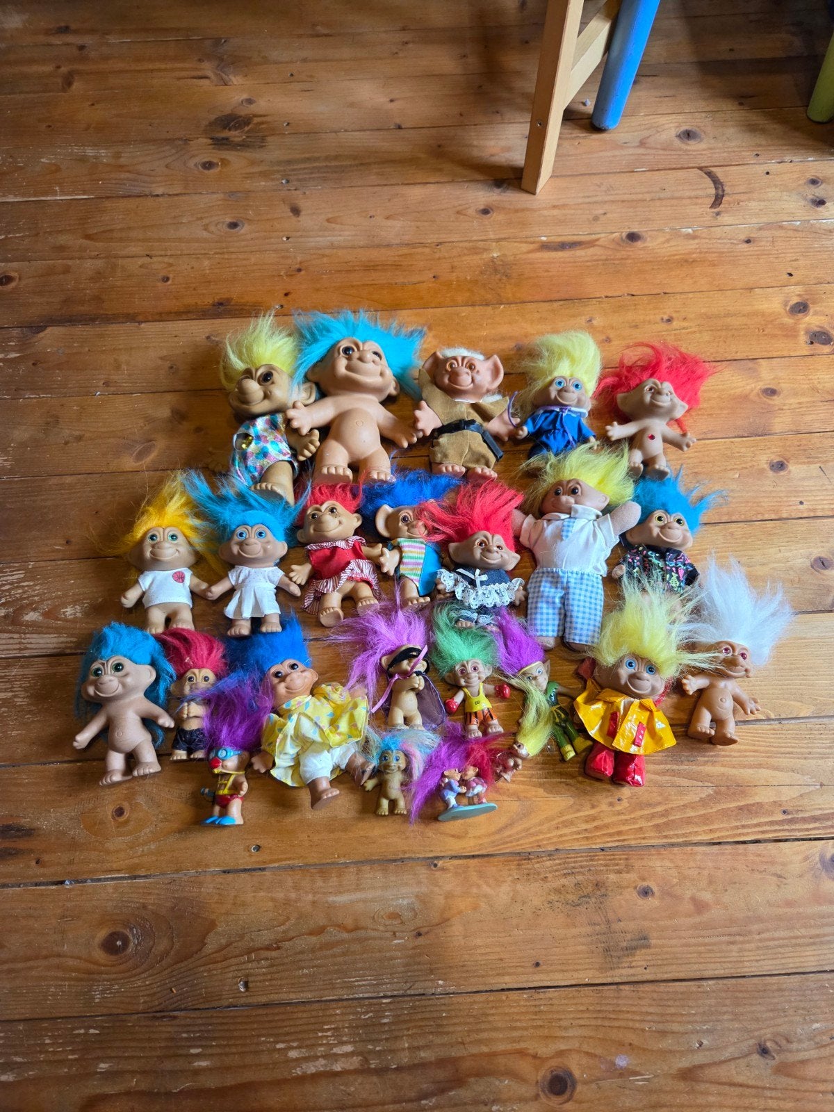 Grote partij vintage trollen poppen - 24 stuks, Verzenden, Gebruikt, Jongen of Meisje